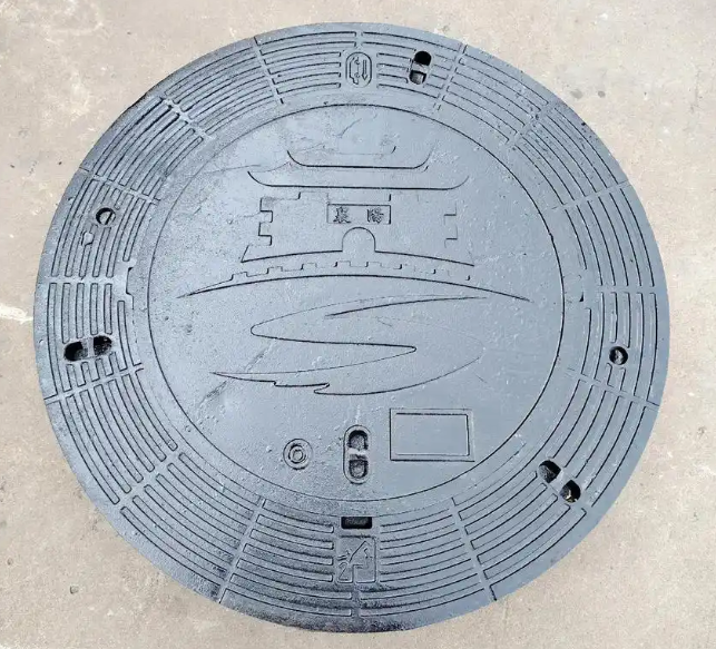 娄星球墨铸铁井盖定制款展示